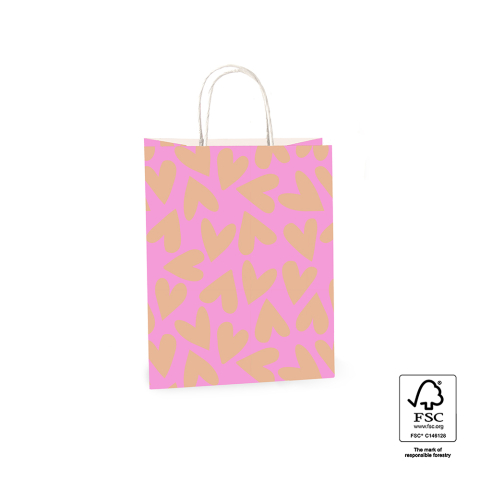 P46.006.021 Papieren tassen - Big Hearts Pink/Nude