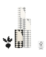 P15.308.030 Inpakpapier - Harlequin Black