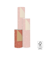 P15.310.030 Inpakpapier - Galaxy Cognac - Gold