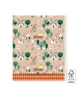 P43.289.027 Cadeauzakjes - Farm Beige - Harlequin Cognac - 27 x 34 cm