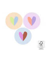 P74.444.250 Stickers Multi - Hearts Duo Colourful